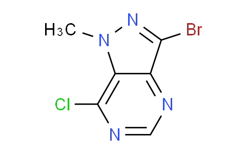 CAS No. 1260787-71-0, 3-Bromo-7-chloro-1-methyl-1H-pyrazolo[4,3-d]pyrimidine
