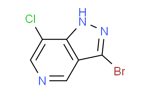 CAS No. 1357945-65-3, 3-Bromo-7-chloro-1H-pyrazolo[4,3-c]pyridine