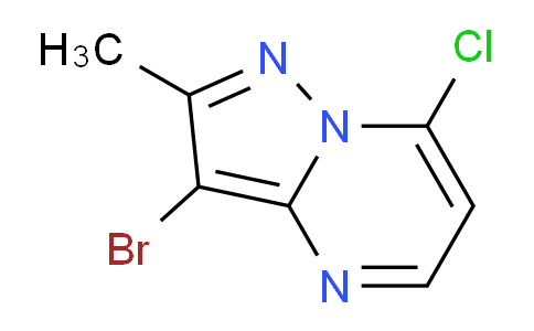 CAS No. 1378867-13-0, 3-Bromo-7-chloro-2-methylpyrazolo[1,5-a]pyrimidine