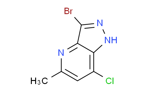 CAS No. 268547-53-1, 3-Bromo-7-chloro-5-methyl-1H-pyrazolo[4,3-b]pyridine