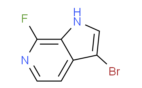 CAS No. 1190320-95-6, 3-Bromo-7-fluoro-1H-pyrrolo[2,3-c]pyridine