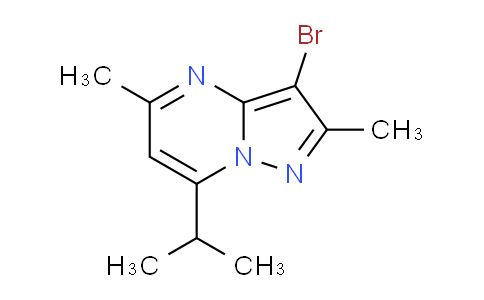 CAS No. 1263282-81-0, 3-Bromo-7-isopropyl-2,5-dimethylpyrazolo[1,5-a]pyrimidine