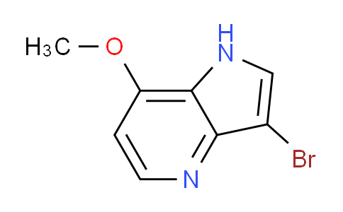 CAS No. 1190319-33-5, 3-Bromo-7-methoxy-1H-pyrrolo[3,2-b]pyridine