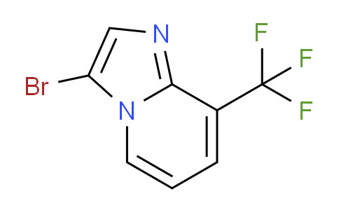 CAS No. 1263061-60-4, 3-Bromo-8-(trifluoromethyl)imidazo[1,2-a]pyridine