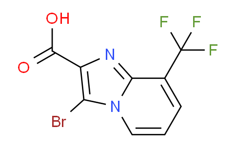 CAS No. 1355171-41-3, 3-Bromo-8-(trifluoromethyl)imidazo[1,2-a]pyridine-2-carboxylic acid