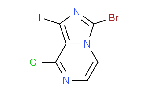 CAS No. 1427501-48-1, 3-Bromo-8-chloro-1-iodoimidazo[1,5-a]pyrazine