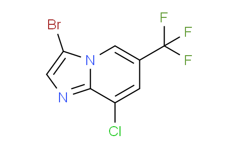 CAS No. 900019-65-0, 3-Bromo-8-chloro-6-(trifluoromethyl)imidazo[1,2-a]pyridine