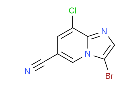 CAS No. 1221791-70-3, 3-Bromo-8-chloroimidazo[1,2-a]pyridine-6-carbonitrile
