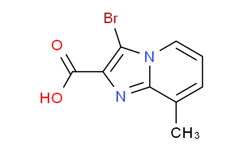 CAS No. 1313712-29-6, 3-Bromo-8-methylimidazo[1,2-a]pyridine-2-carboxylic acid