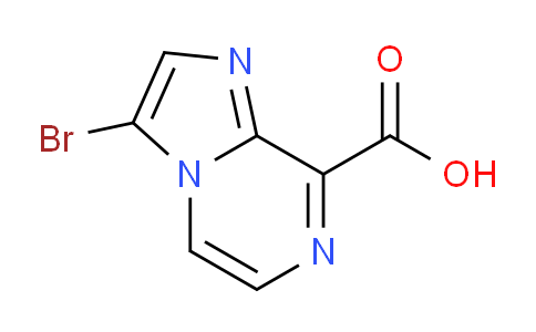 CAS No. 1208082-43-2, 3-Bromoimidazo[1,2-a]pyrazine-8-carboxylic acid