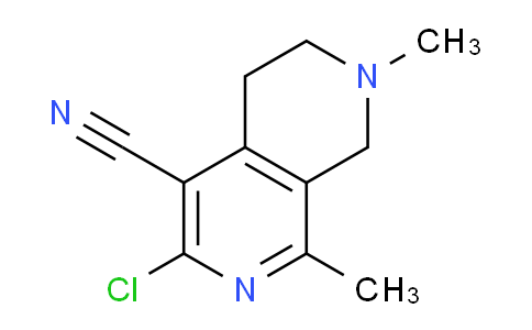 CAS No. 1478746-49-4, 3-Chloro-1,7-dimethyl-5,6,7,8-tetrahydro-2,7-naphthyridine-4-carbonitrile