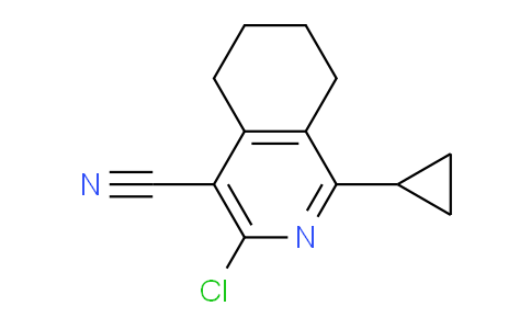 CAS No. 1707581-97-2, 3-Chloro-1-cyclopropyl-5,6,7,8-tetrahydroisoquinoline-4-carbonitrile