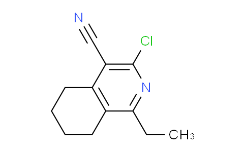 CAS No. 53661-34-0, 3-Chloro-1-ethyl-5,6,7,8-tetrahydroisoquinoline-4-carbonitrile