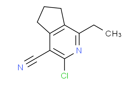 CAS No. 1447961-54-7, 3-Chloro-1-ethyl-6,7-dihydro-5H-cyclopenta[c]pyridine-4-carbonitrile