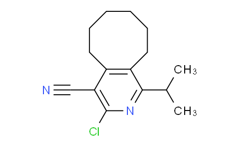 CAS No. 1447961-52-5, 3-Chloro-1-isopropyl-5,6,7,8,9,10-hexahydrocycloocta[c]pyridine-4-carbonitrile