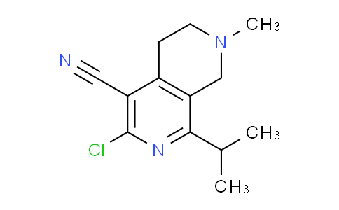 CAS No. 1774892-92-0, 3-Chloro-1-isopropyl-7-methyl-5,6,7,8-tetrahydro-2,7-naphthyridine-4-carbonitrile