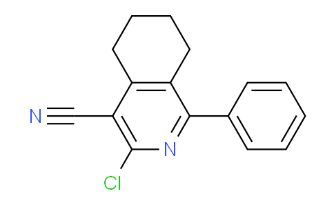 CAS No. 53661-35-1, 3-Chloro-1-phenyl-5,6,7,8-tetrahydroisoquinoline-4-carbonitrile