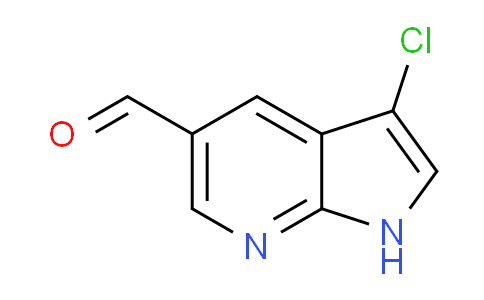 CAS No. 1190309-77-3, 3-Chloro-1H-pyrrolo[2,3-b]pyridine-5-carbaldehyde