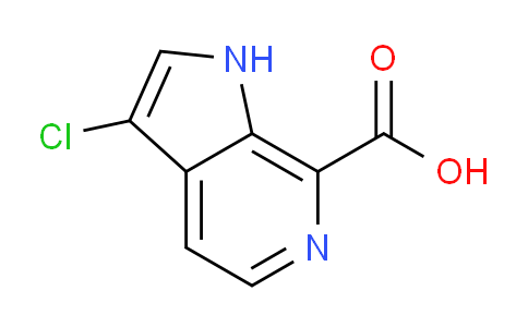 CAS No. 1190310-17-8, 3-Chloro-1H-pyrrolo[2,3-c]pyridine-7-carboxylic acid