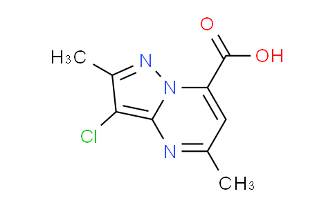 CAS No. 932236-38-9, 3-Chloro-2,5-dimethylpyrazolo[1,5-a]pyrimidine-7-carboxylic acid