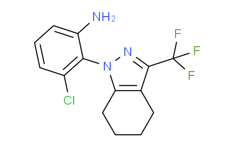 CAS No. 937604-47-2, 3-Chloro-2-(3-(trifluoromethyl)-4,5,6,7-tetrahydro-1H-indazol-1-yl)aniline