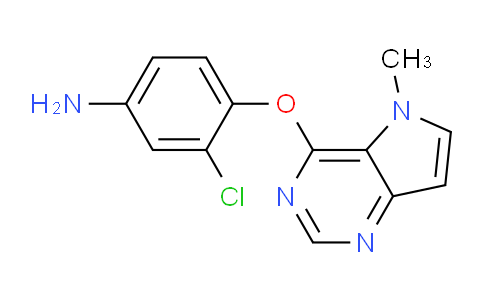 CAS No. 919278-15-2, 3-Chloro-4-((5-methyl-5H-pyrrolo[3,2-d]pyrimidin-4-yl)oxy)aniline