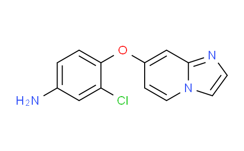 CAS No. 1033810-67-1, 3-Chloro-4-(imidazo[1,2-a]pyridin-7-yloxy)aniline
