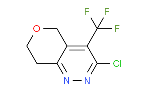 CAS No. 1706461-84-8, 3-Chloro-4-(trifluoromethyl)-7,8-dihydro-5H-pyrano[4,3-c]pyridazine
