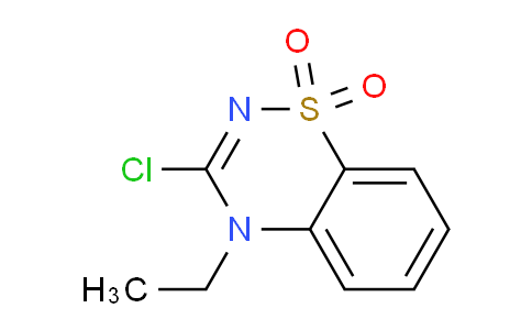 CAS No. 107089-77-0, 3-Chloro-4-ethyl-4H-1,2,4-benzothiadiazin-1,1-dioxide