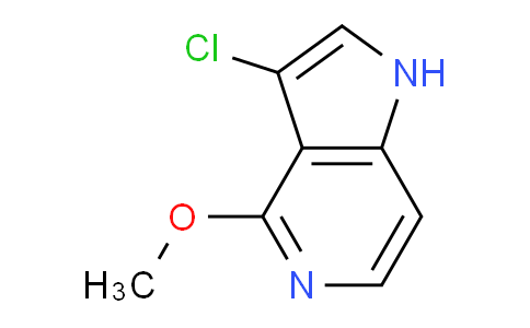CAS No. 1190322-21-4, 3-Chloro-4-methoxy-1H-pyrrolo[3,2-c]pyridine