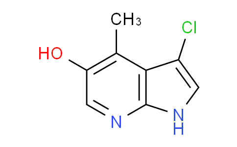 CAS No. 1190313-06-4, 3-Chloro-4-methyl-1H-pyrrolo[2,3-b]pyridin-5-ol