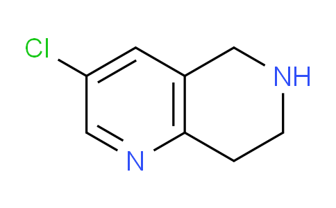 CAS No. 944905-57-1, 3-Chloro-5,6,7,8-tetrahydro-1,6-naphthyridine