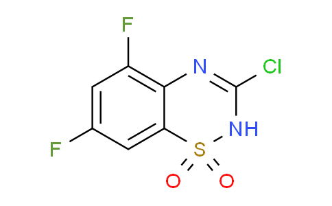 CAS No. 1437392-81-8, 3-Chloro-5,7-difluoro-2H-benzo[e][1,2,4]thiadiazine 1,1-dioxide