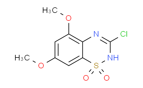 CAS No. 1437452-67-9, 3-Chloro-5,7-dimethoxy-2H-benzo[e][1,2,4]thiadiazine 1,1-dioxide