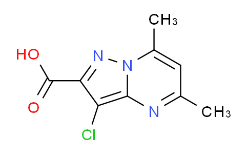 CAS No. 304687-27-2, 3-Chloro-5,7-dimethylpyrazolo[1,5-a]pyrimidine-2-carboxylic acid