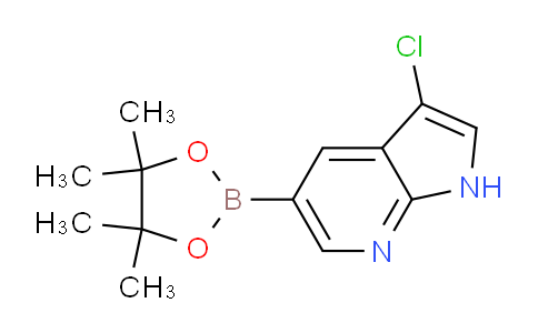 CAS No. 1111638-73-3, 3-Chloro-5-(4,4,5,5-tetramethyl-1,3,2-dioxaborolan-2-yl)-1H-pyrrolo[2,3-b]pyridine