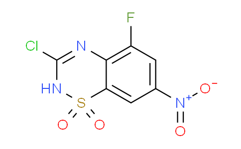 CAS No. 1437458-04-2, 3-Chloro-5-fluoro-7-nitro-2H-benzo[e][1,2,4]thiadiazine 1,1-dioxide