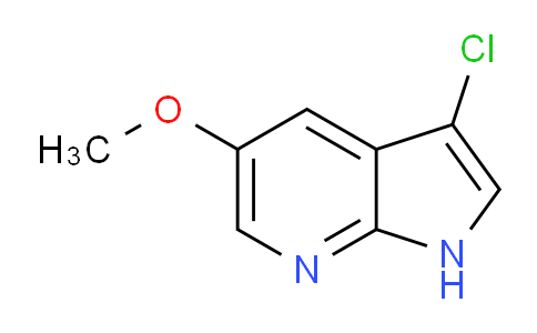 CAS No. 1190317-59-9, 3-Chloro-5-methoxy-1H-pyrrolo[2,3-b]pyridine