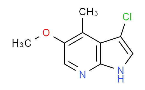 CAS No. 1190313-30-4, 3-Chloro-5-methoxy-4-methyl-1H-pyrrolo[2,3-b]pyridine