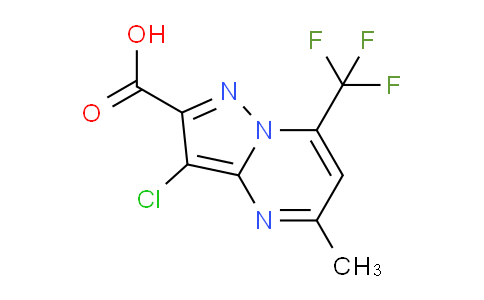 CAS No. 524036-11-1, 3-Chloro-5-methyl-7-(trifluoromethyl)pyrazolo[1,5-a]pyrimidine-2-carboxylic acid