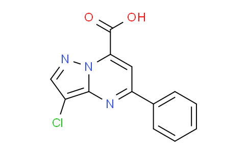 CAS No. 1011366-25-8, 3-Chloro-5-phenylpyrazolo[1,5-a]pyrimidine-7-carboxylic acid