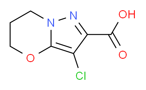 CAS No. 1555667-48-5, 3-Chloro-6,7-dihydro-5H-pyrazolo[5,1-b][1,3]oxazine-2-carboxylic acid