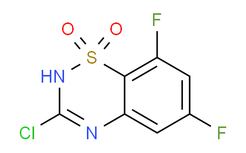 CAS No. 1437434-20-2, 3-Chloro-6,8-difluoro-2H-benzo[e][1,2,4]thiadiazine 1,1-dioxide