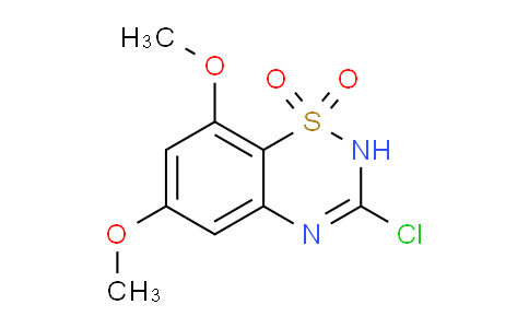 CAS No. 1437458-20-2, 3-Chloro-6,8-dimethoxy-2H-benzo[e][1,2,4]thiadiazine 1,1-dioxide