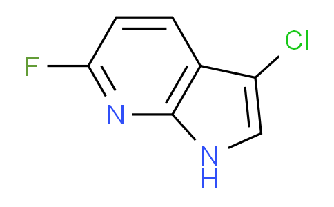 CAS No. 1190322-84-9, 3-Chloro-6-fluoro-1H-pyrrolo[2,3-b]pyridine