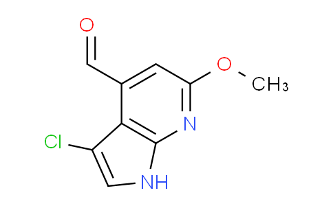 CAS No. 1190315-34-4, 3-Chloro-6-methoxy-1H-pyrrolo[2,3-b]pyridine-4-carbaldehyde