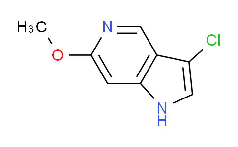 CAS No. 1190313-32-6, 3-Chloro-6-methoxy-1H-pyrrolo[3,2-c]pyridine