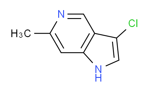 CAS No. 1190312-96-9, 3-Chloro-6-methyl-1H-pyrrolo[3,2-c]pyridine