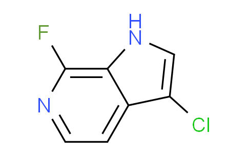CAS No. 1190310-61-2, 3-Chloro-7-fluoro-1H-pyrrolo[2,3-c]pyridine