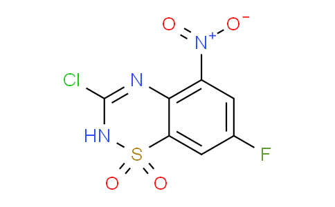 CAS No. 1437481-62-3, 3-Chloro-7-fluoro-5-nitro-2H-benzo[e][1,2,4]thiadiazine 1,1-dioxide